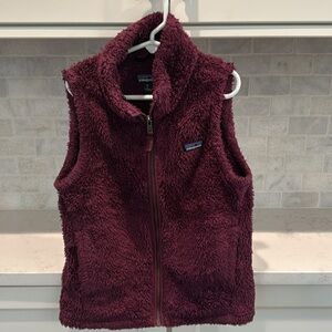 Patagonia Kids Size Medium/10 Fleece Vest - Deep Purplish Color